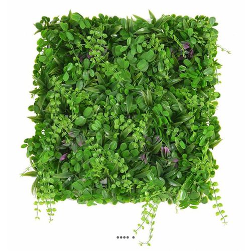 Plaque De Feuillage Mixte Artificiel Pour Extérieur 50 X 50 Cm