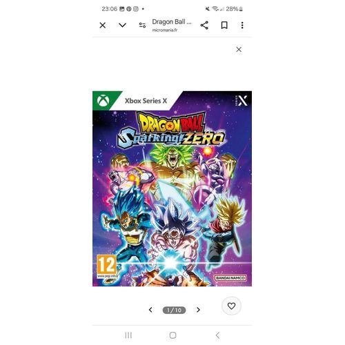 Dragon Ball Z Sparking Xbox Serie X