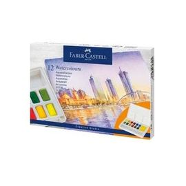 Peinture Aquarelle - 12 Demi-Godets - Faber Castell - Créative Studio