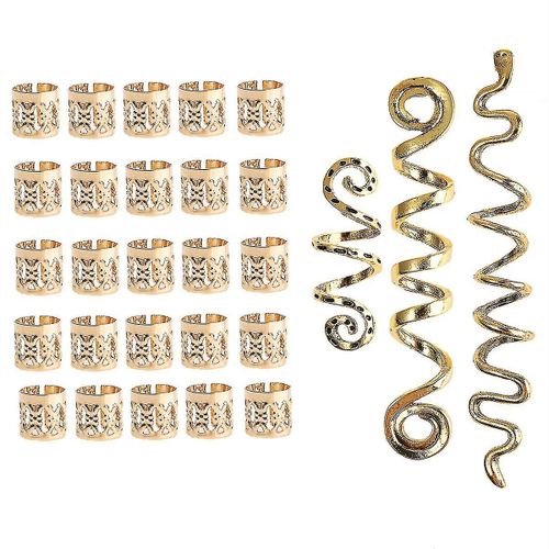 Rotation Spirale Serpent Pince À Cheveux Bagues Viking Celtic N?ud Rétro Bijoux Ethniques Accessoires De Cheveux Irlandais Pour Cheveux Tressés 