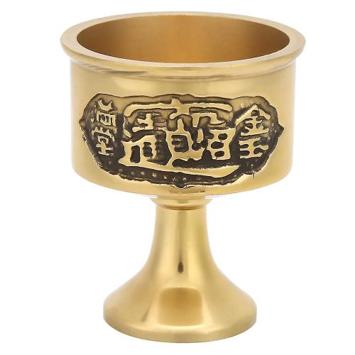Populaire Pratique En Laiton Pur Tasse Adorer Le Bouddha De L¿Eau Vin Coupe Culte Approvisionnement Milieu