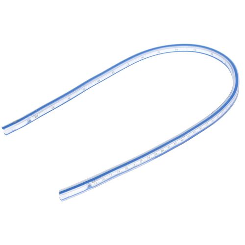 Règle de courbe flexible Outil de mesure souple à échelle métrique en plastique pour le dessin et la coutureRègle de courbe flexible de 60 cm