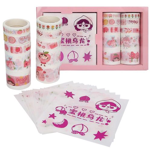 2 boîtes de ruban de masquage Fruits motif autocollant décoratif pour enveloppes Scrapbook bricolage Album photo cadeau