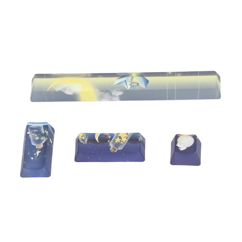 4pcs Custom Keycaps Couleurs Vives Modèles Intéressants DIY Pièces De Rechange Pour Claviers Mécaniques
