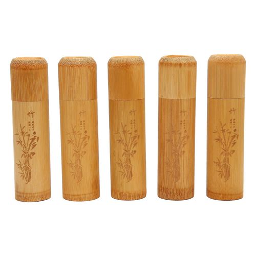5pcs Urne En Bambou Pour Pour Animaux De Compagnie Eco Friendly Memorial Petite Urne Pour La Propagation Des Cendres De Crémation De Chien De Chat Humain
