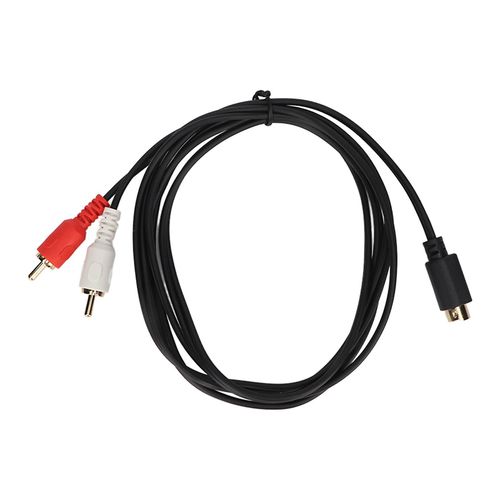 Câble 4 broches à 2 RCA 4 broches mâle vers 2RCA mâle Y Câble adaptateur pour lecteurs DVD Caméscopes Décodeurs Magnétoscopes 4.9ft