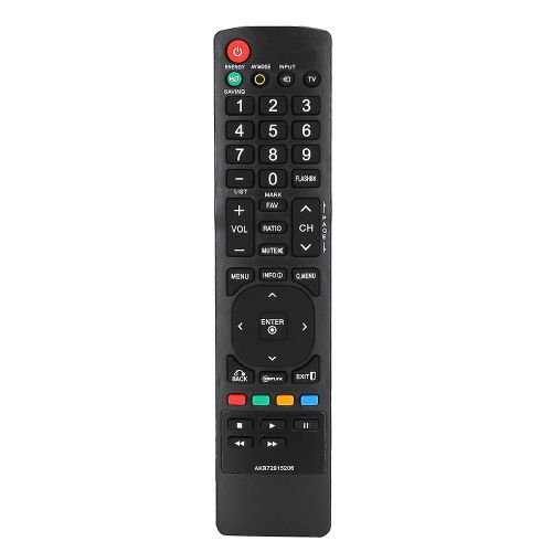 Accessoire de remplacement de sécurité de télécommande de télévision TV pour LG AKB72915206 noir