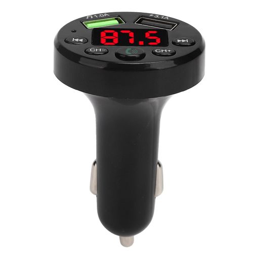 E6 Voiture Bluetooth 5.0 MP3 Lecteur Modulateur Double USB Charge Rapide FM Adaptateur Transmmiter