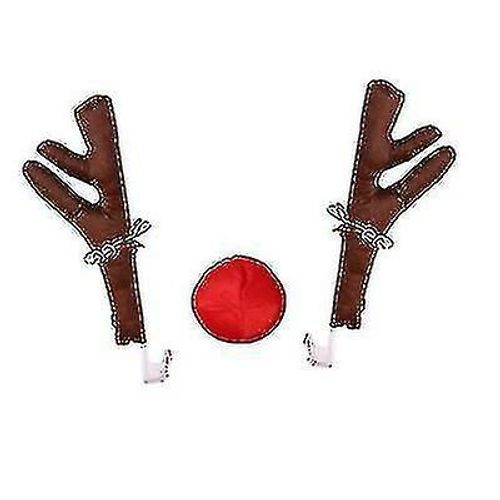 Voiture Rennes Bois Kit Noël Rudolph Auto Voiture Décorations Bois Nez