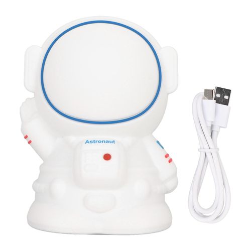 Veilleuse D¿Astronaute Pour Enfants Usb Rechargeable Chambre De Chronométrage Lampe De Nuit Douce De Qualité Alimentaire Bébé Chambre D¿Enfant Veilleuses