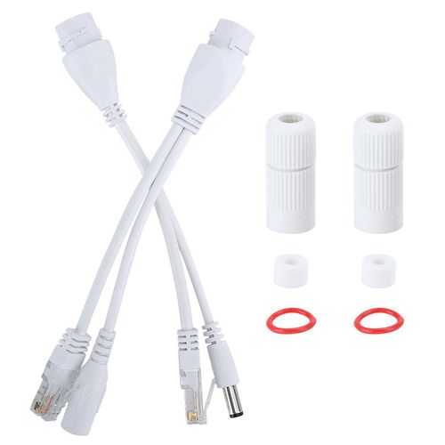 Câble adaptateur POE Répartiteur d¿injecteur étanche non standard DC12V (blanc)