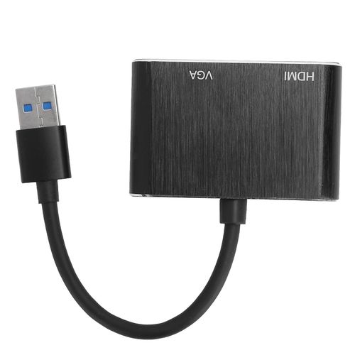 Adaptateur USB3.0 vers VGA/HDMI Convertisseur de puissance Affichage Station d¿extension Accessoires informatiques