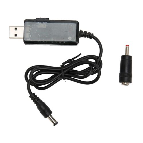 Câble D¿Amplification Usb 5v À 9v 12v Câble D¿Alimentation Usb Portable Réglable Dc Avec Embout De Connecteur 3,5 X 1,35 Mm Pour Lampe De Table En Éventail
