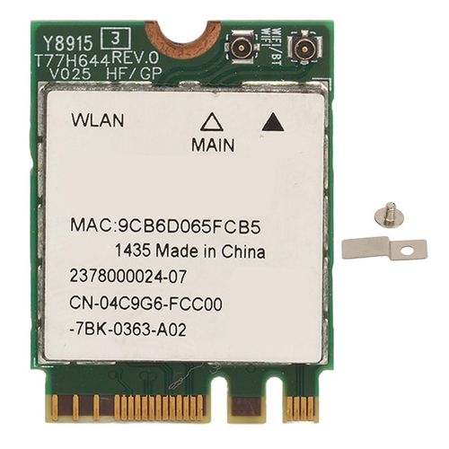 pour Killer 1435 Carte WiFi M.2 867Mbps 2.4G 5G Double bande Bluetooth 4.1 Carte réseau sans fil M.2