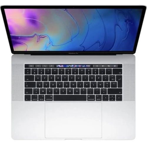 MacBook Pro Touch Bar 15"Core i9 2,4 Ghz 16 Go 512 Go SSD Argent (2019) - Batterie Neuve - Reconditionné - Etat correct