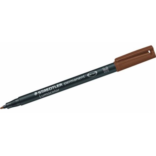 Feutre - Marqueur - Marron - Permanent - Pointe Fine 1mm - Staedtler - Lumocolor 317f