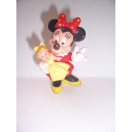 Minnie Figurine Avec Bebe Dans Les Bras 6,5 Cm