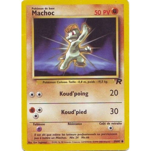 Carte Machoc 50 Pv - Team Rocket 59/82 - Vf