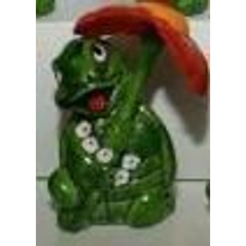 Kinder (1993) - Série Les Tiny Tortues - Tortue Flora : Figurine Complète, Avec Son Ombrelle En Forme De Fleur