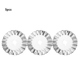Lame de cutter rotative de vague 5PCS 45mm pour la coupe de papier en cuir de tissu de patchwork