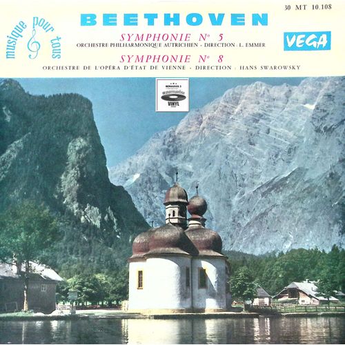 Beethoven - Orchestre Philharmonique Autrichien, L. Emmer - Orchestre De L'opéra D'état De Vienne - Hans Swarowsky ‎– Symphonie N°5 - Symphonie N°8