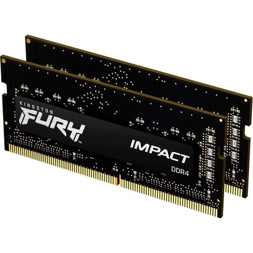 Kingston FURY Impact 32GB (2x16GB) 3200MHz DDR4 CL20 Mémoire d¿ordinateur Portable Kit de 2 KF432S20IBK2/32