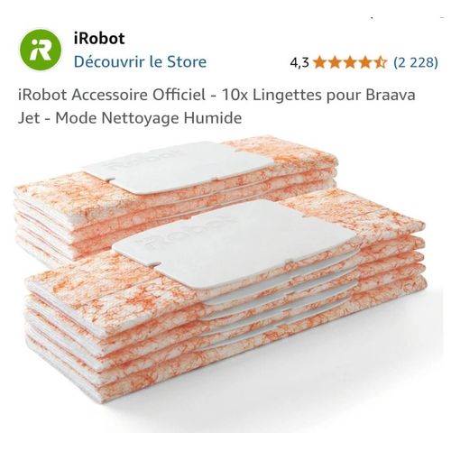 10 lingettes IROBOT Braava jet