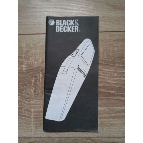 Notice d'instruction aspirateur de table Black et Decker