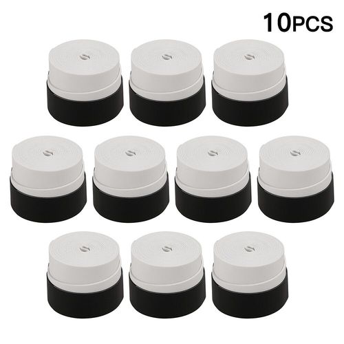 Poignées De Raquette De Tennis Coordonnantes,Bandeau Anti-Transpiration Vibrant,Poignées De Raquette De Badminton,Paquet De 25 - Type White 10pcs