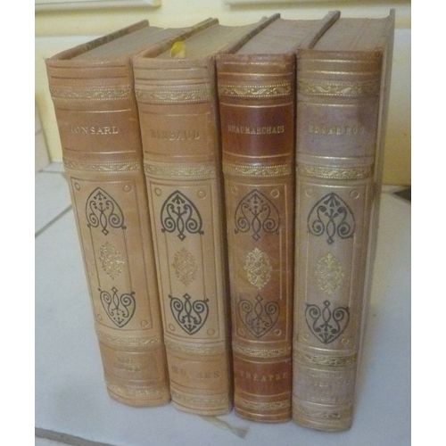 Classiques Garnier Reliés : Ronsard, Amours (Weber) + Beaumarchais, Théâtre (Maurice Rat) + Edgar Poe, Histoires Grotesques Et Sérieuses, Derniers Contes (Lemonnier) + Rimbaud, Oeuvres (Suz. Bernard)