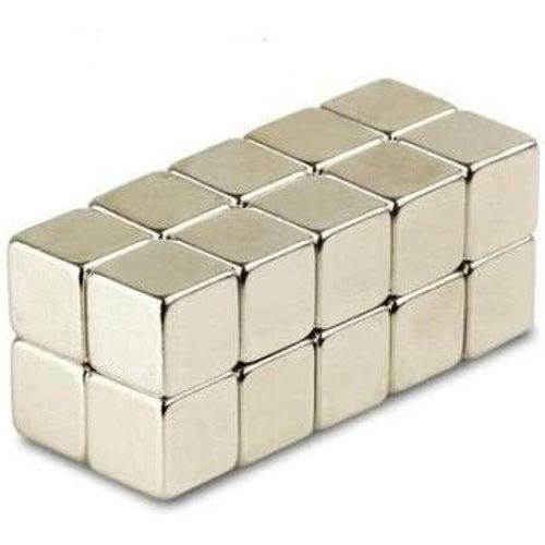 Lot de 50 aimants néodymes N52 cubique 5x5x5 mm | Magnet pour réfrigérateur Magnet pour Tableau magnétique Aimant Cube Aimant Permanent pour Tableau interactif Aimant Puissant neodyme