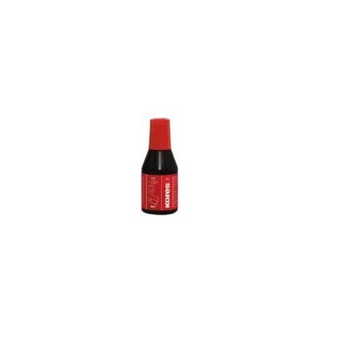 Flacon Encre Pour Encreur - Rouge - Indélébile - Séchage Rapide - 27ml - Kores