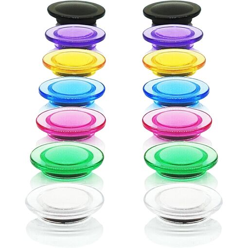 Lot de 40 aimants Ronds pour réfrigérateur 10 Couleurs pour Tableau Lot de 40 aimants Ronds pour réfrigérateur 10 Couleurs pour Tableau