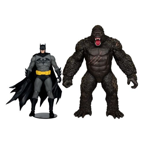 Dc Justice League Monsterverse Dc Multiverse - Pack De 2 Figurines Batman & Kong 29 Cm