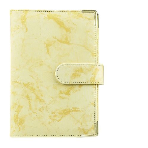 Classeur En Marbre De Couleur Blanche Et Noire A5 A6,Pour Bricolage,Uniquement Couverture De Journal Intime,Agenda,Papier De Couverture,Papeterie Scolaire - Type Yellow-A5