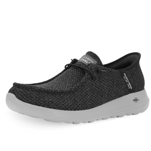 Chaussures Bateau Slip-Ins: Go Walk Max - Halcyon - 216285-Bkgy Noir - 41