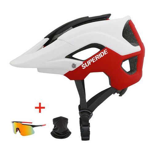 Casque De Vélo De Vtt Pour L'extérieur Dh,Casque De Vélo De Route Moulé Intégralement,Casque De Vélo De Montagne Ultraléger Pour La Course,L'équitation Et Le Cyclisme - Type Red 2-L(58-62)