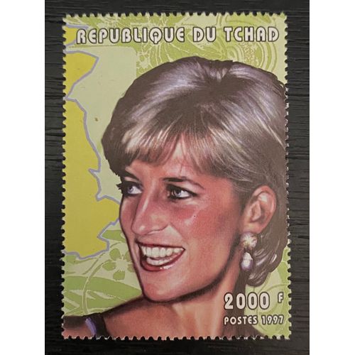 Timbre Neuf** Tchad 1997 Lady Diana