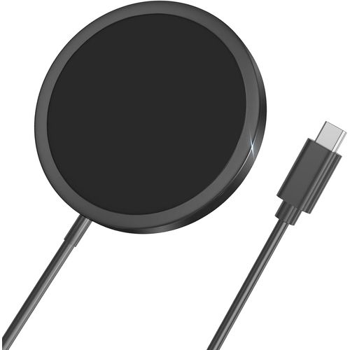 Chargeur Sans Fil Pour Iphone, Chargeur Rapide Usb-C 15w, Chargeur Induction Magnétique Pour Apple, Câble De Charge Type-C Magnétique (1m) Compatible Avec Iphone 15/14/13/12/Pro /Pro/Plus/Mini-Noir