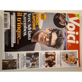 Voici 1918 Marc Lavoine Avec Adriana Karembeu, Spécial Mode, Brad Pitt, Georges Clooney....