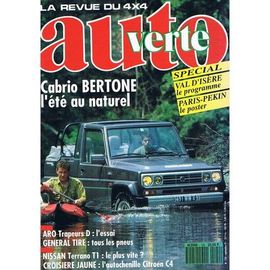 Auto Verte 124 De 1991 Aro Trapeurs Diesel,Bertone Freeclimber,Mercedes 230 Ge,Umm Marathon,Autochenille Citroen C4,Nissan Terrano T1,Baja Aragon