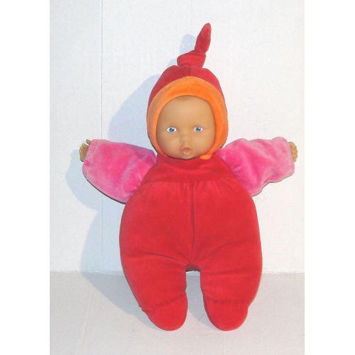 Doudou Poupée Rouge Rose Corolle Babypouce 30 Cm