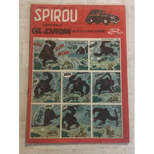 Spirou Hebdo N°962 - 19e Année - 1956 - Nouveau ! Gil Jourdan, Un Policier Signé : M. Tillieux - 