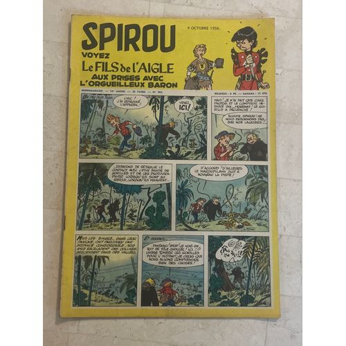 Spirou Hebdo N°964 - 19e Année - 1956 - Voyez Le Fils De L’Aigle, Aux Prises Avec L’Orgueilleux Baron - 