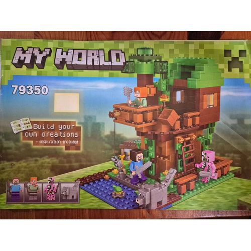 Briques type LEGO sur le thème de minecraft 79350