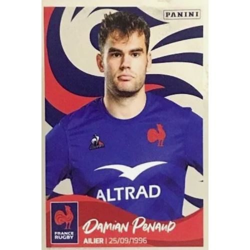 86 Damian Penaud - Panini Rugby Rage De Vaincre 2023 Sticker Vignette