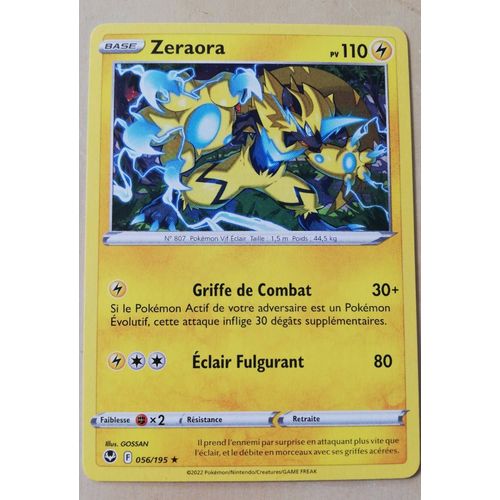 Carte Pokemon Zeraora 056/195