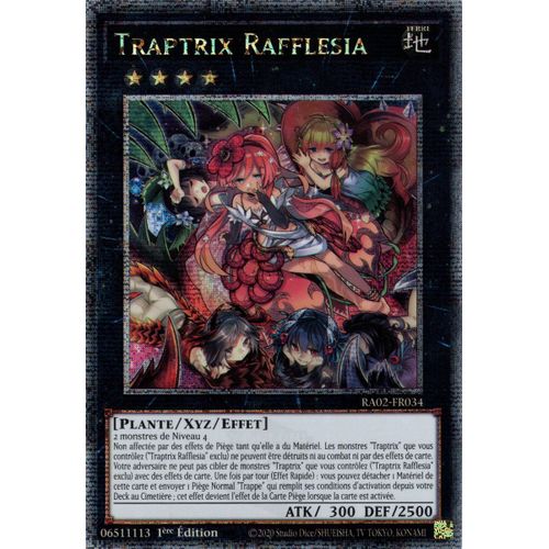 Yu Gi Oh Ra02 Fr034 Traptrix Rafflesia Platinum Rare