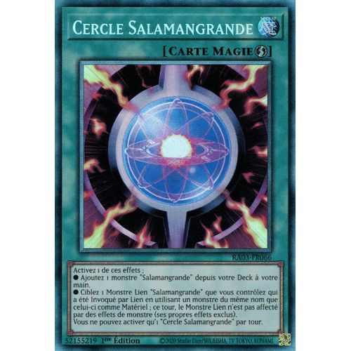 Yu Gi Oh Ra03 Fr066 Cercle Salamangrande Collector Rare