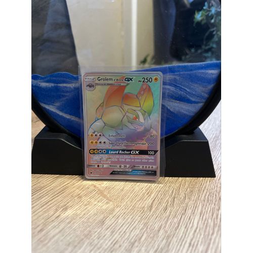 Carte Pokémon Grolem D'alola Gx 250 Pv 113-111 Sl04 - Invasion Carmin Fr